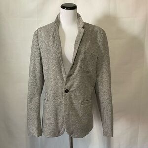 Vintage Now by Kenzo Jeans fully lined heathered gray knit blazer size Large